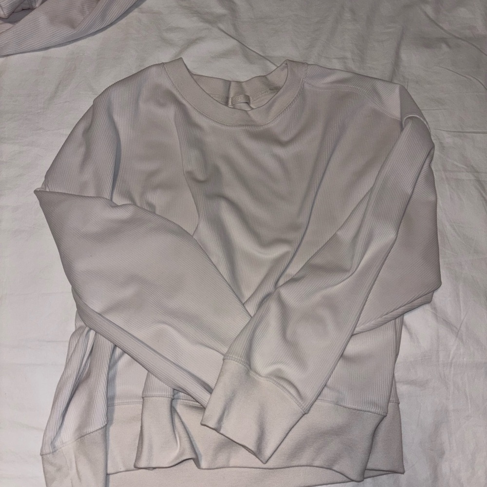 Matching neoknit lounge set crew neck + sweats, Women's L Abercrombie YPB beige